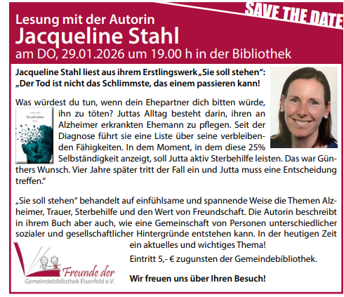 Lesung von Jacqueline Stahl