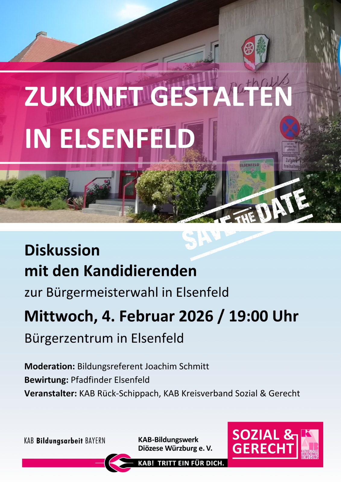 Diskussion mit den Kandidierenden zur Bürgermeisterwahl