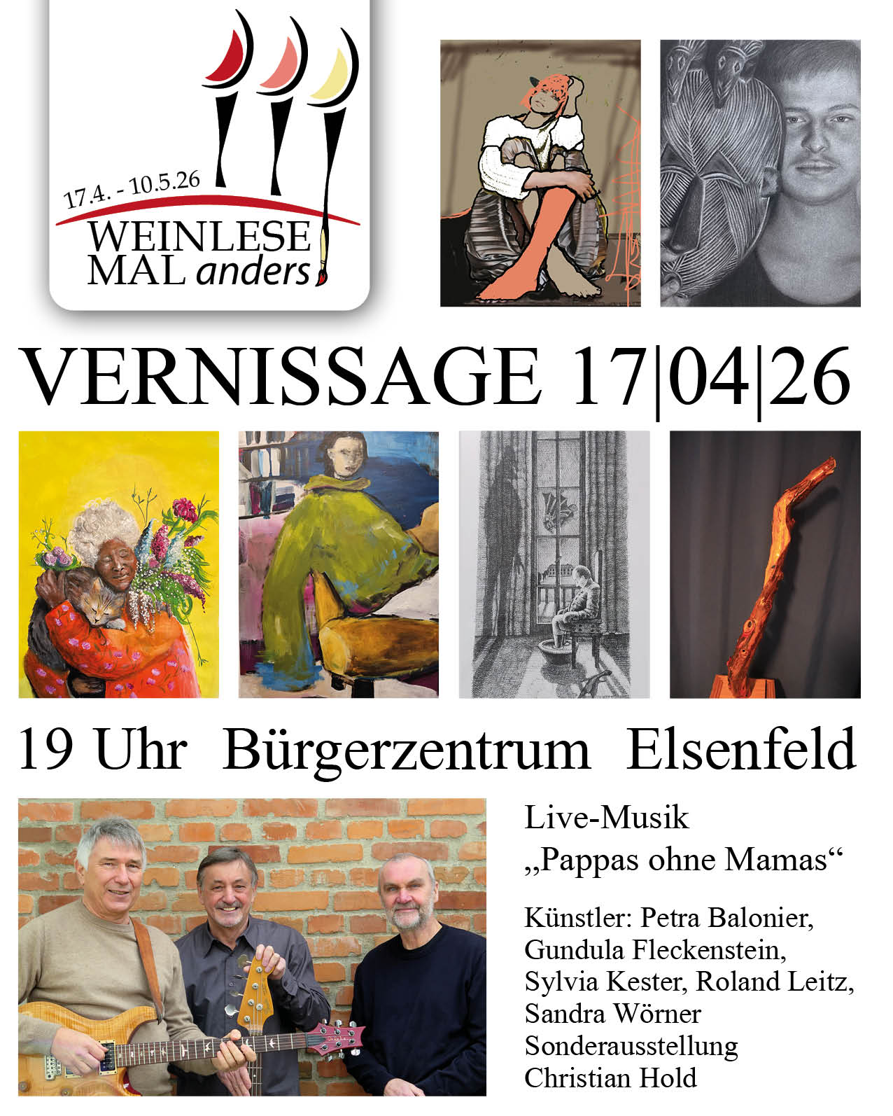 Vernissage und Auftakt zur Kulturwoche WeinLeseMalAnders