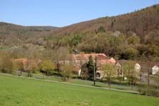 Blick auf das Kloster Himmelthal