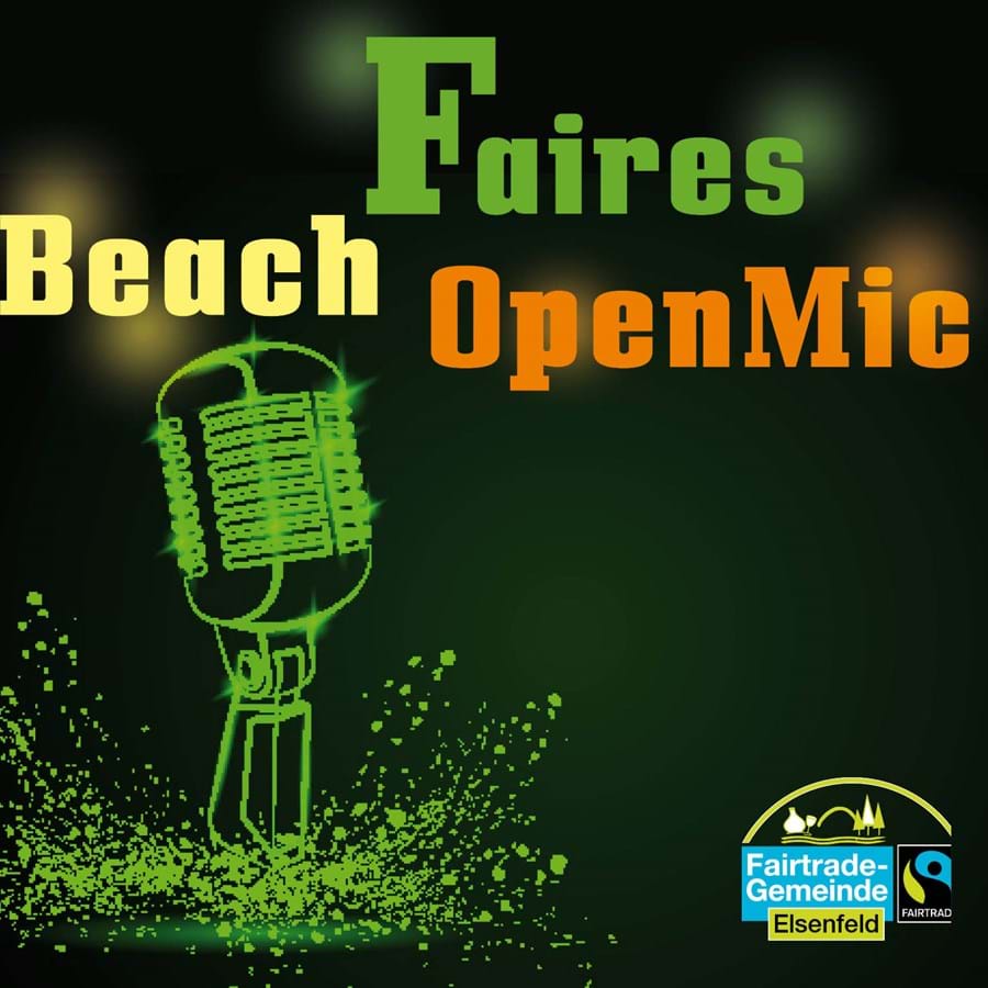 Logo Fairtrade Open Mic Logo zum Fairen Beach Open Mic