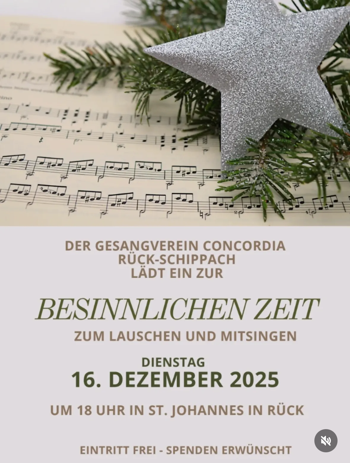 Besinnliche Zeit - zum Lauschen und Mitsingen