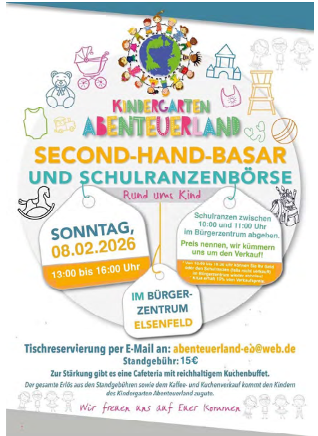 Second-Hand-Basar und Schulranzenbörse